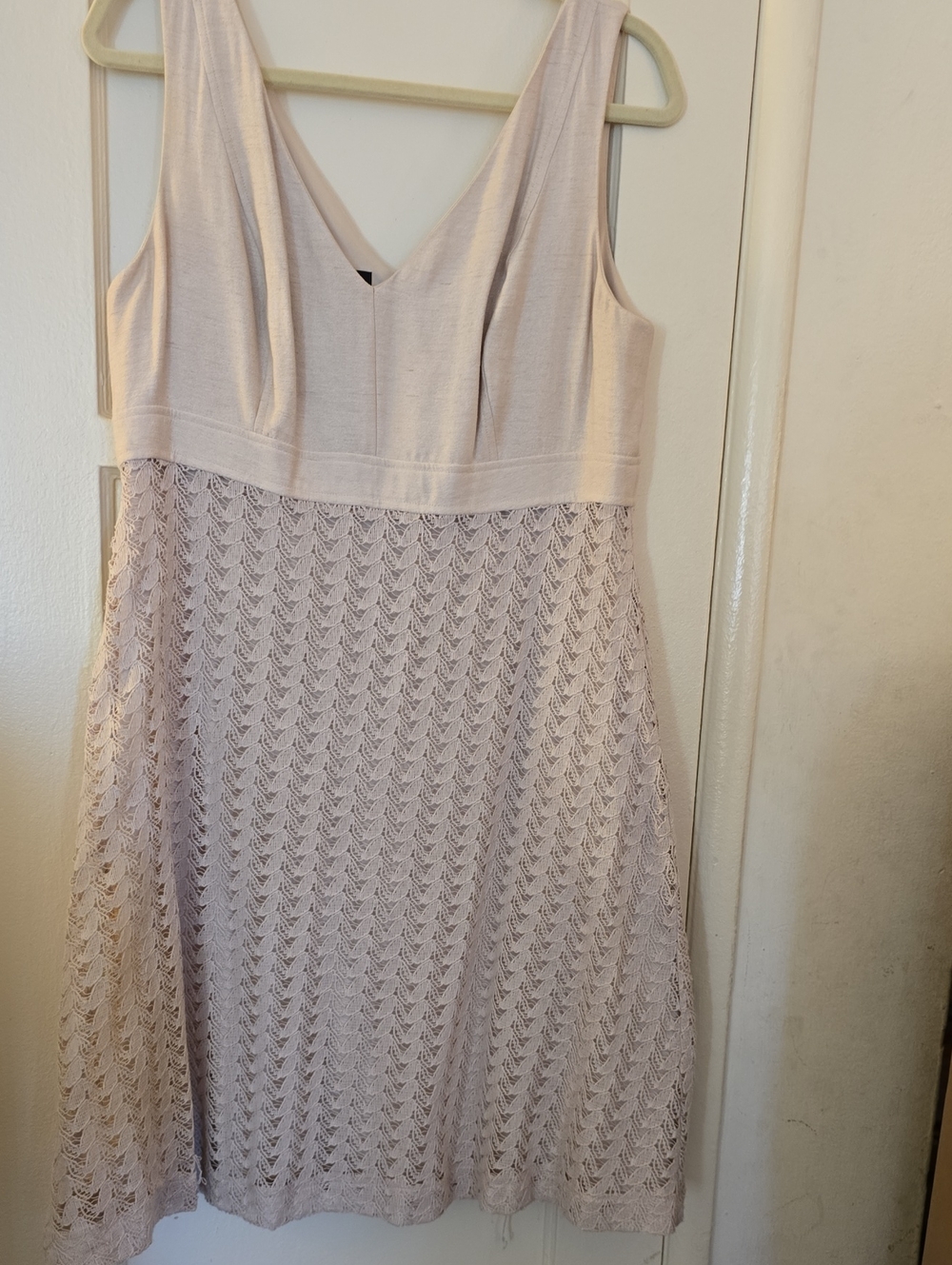 Nine West A-Line Tan/Cream Dress